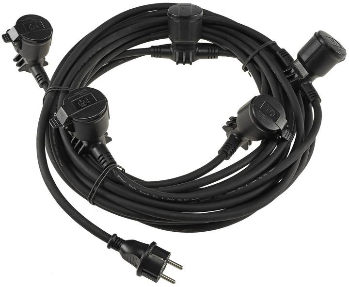 Actual product image Chilitec Outdoor garden socket outlet, IP44, 5-fold (5 x, 15 m)