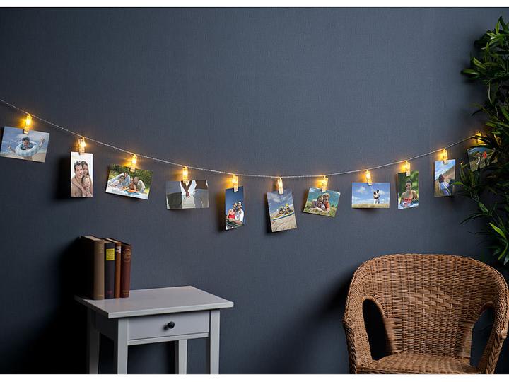 Image du produit Lunartec Lot de 2 guirlandes lumineuses LED Photo Clips (10 m)