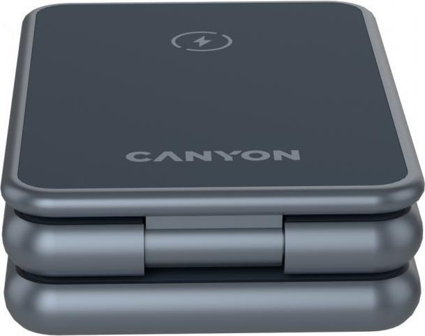 Produktbild Canyon Wireless charger Foldable wireless charger OnCharge 309 15W 3in1 Metal (15 W)