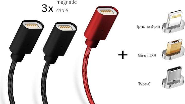 Immagine prodotto Atra Cavo USB magnetico 3 in 1 (1 m, USB 2.0)