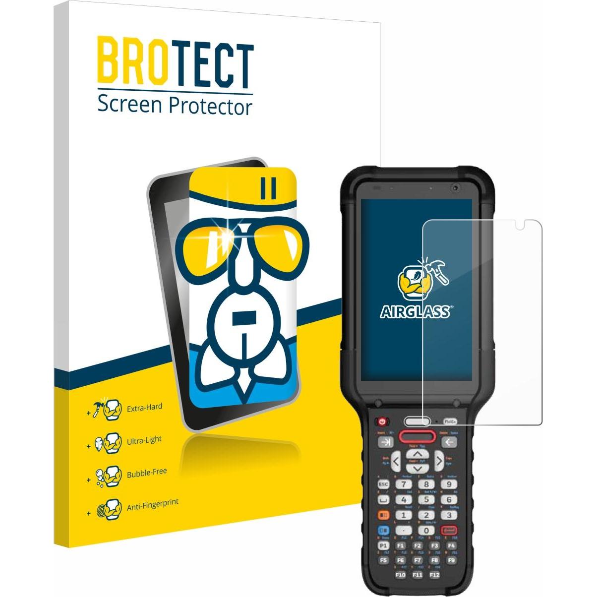 BROTECT Schutzglas Schutzfolie Displayschutz Display Schutz Glas Panzer Folie klar, Barcode-Scanner Zubehör