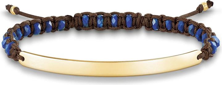 Immagine prodotto Thomas Sabo Bracciale blu (21 cm, Materiale sintetico, Argento)