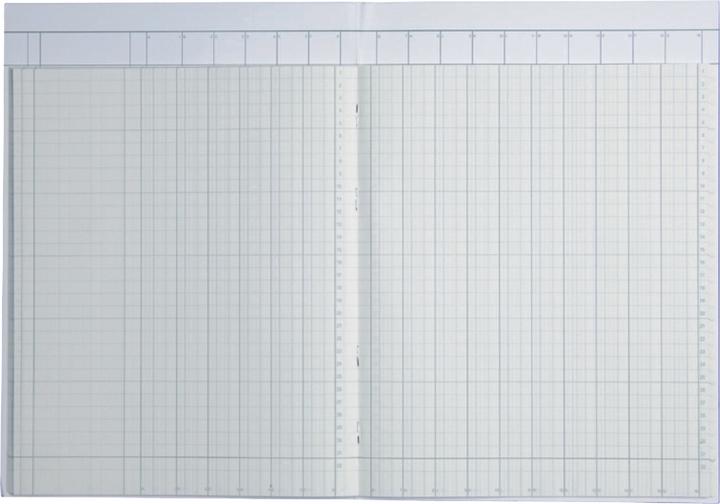 Image du produit König & Ebhardt Carnet à colonnes DIN A4 bleu clair/magenta 16 colonnes 40 fls (40 x)