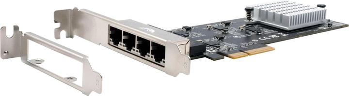 Actual product image Exsys PCI-E Card Ethernet 4x 2.5 Gbit/s (Intel) (PCI-E x4)