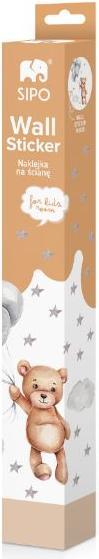 Productafbeelding Konjac Sponge ROOM Decor SIPO-WS63036 NAKLEJKI NA ŚCIANĘ MIŚ Z BALONAMI