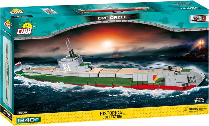 Actual product image Cobi Submarine ORP Orzel 1240 pcs.