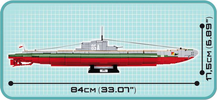 Actual product image Cobi Submarine ORP Orzel 1240 pcs.