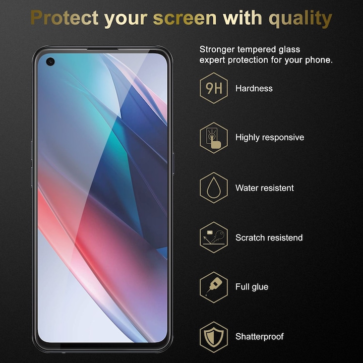 Produktbild Cadorabo Displayschutzglas (3 Stück, Oppo Find X3 Lite)