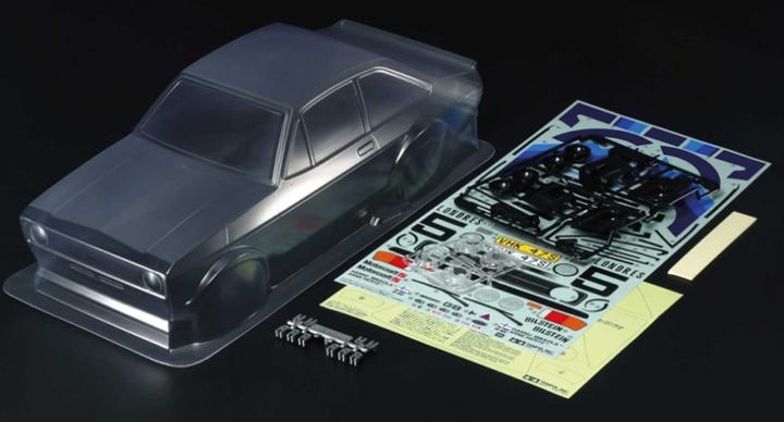 Actual product image Tamiya Ford Escort MkII Rally Body Parts Set