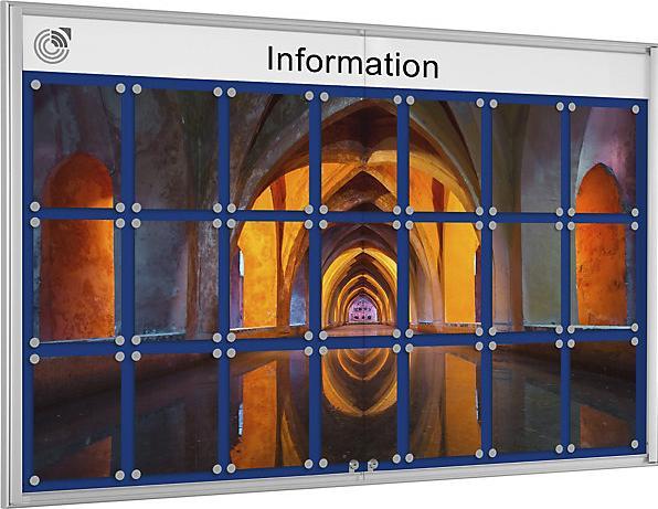 Image du produit Schaar-Design Vitrine simple BASIC (Tableau noir, 156 x 98.50 cm)