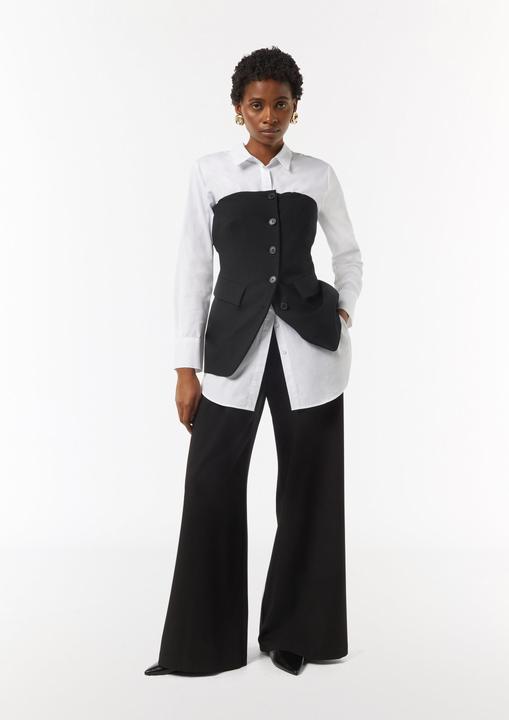 Actual product image Comma Hose Fliessende Hose mit Wide Leg und Bundfalte (36)