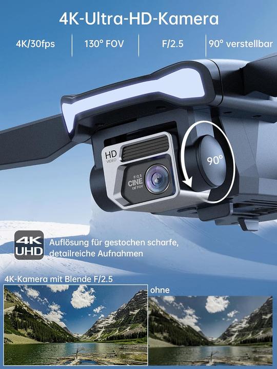 Produktbild Chubory Langstrecken-Drohne mit 4K Kamera (84 min)