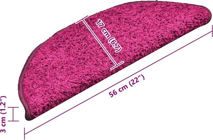 Immagine prodotto vidaXL Treppenmatte (56 x 17 cm)