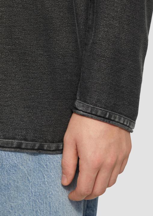 Immagine prodotto s.Oliver Strickpullover Gewaschener Strickpullover mit Rollkante (L, M)