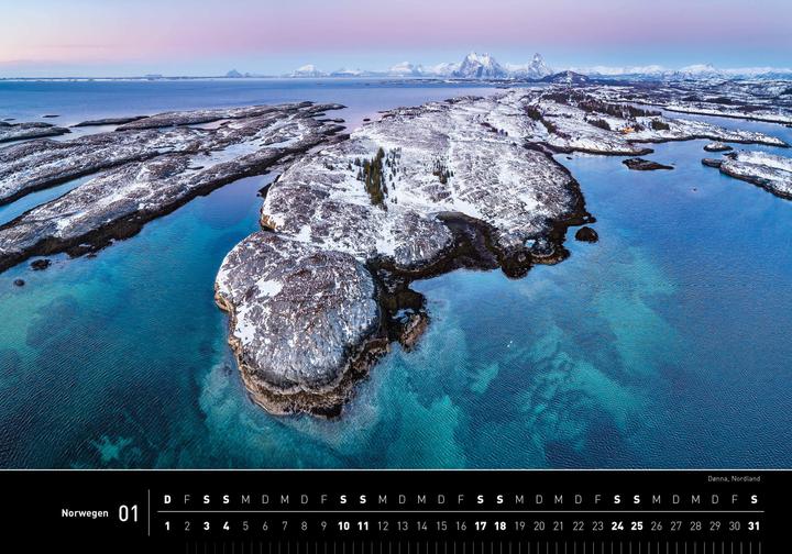 Immagine prodotto Calendario Premium Norvegia 2026 (50 x 35 cm)