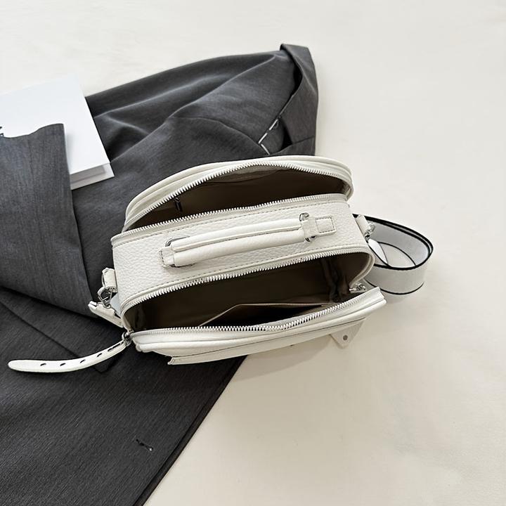 Produktbild Only-Bags.Store Mode PU Leder Handtasche, Trendy Shell Umhängetasche, Soldi Farbe Crossbody Bag