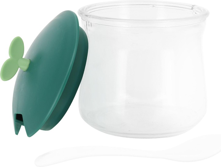Immagine prodotto Cheffinger Set di 3 barattoli per spezie in vetro con coperchi e supporti in plastica (15 l)