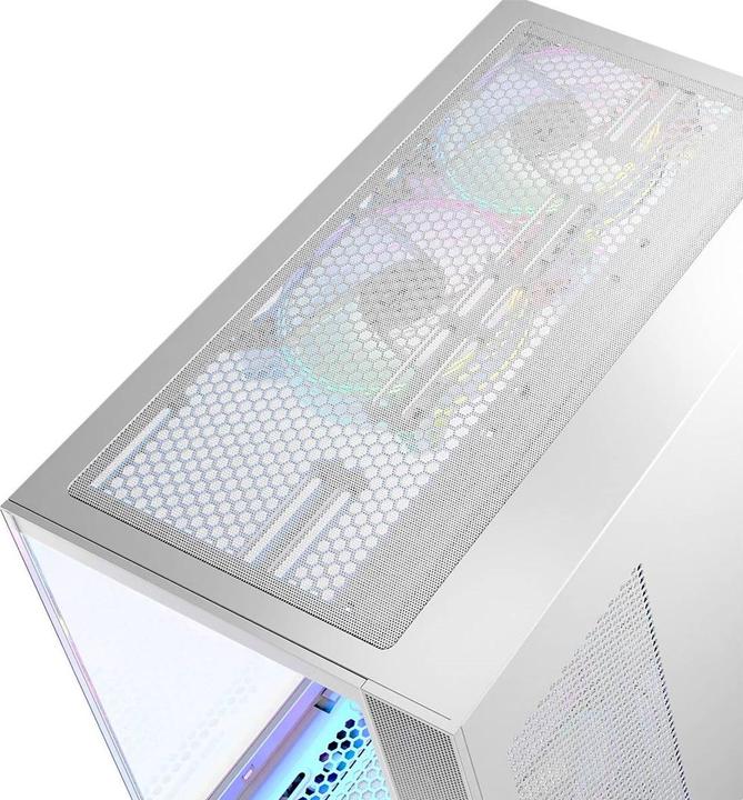 Produktbild Modecom Obudowa Volcano Panorama Apex ARGB 7F biała (AT-PANORAMA-7F-ARGB-20-000000-0002) (ATX, ITX, mATX, Mini-ITX)