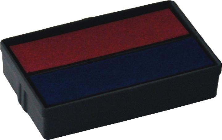 Actual product image Colop Stamp pad E/10/2 blue/red 2 pieces