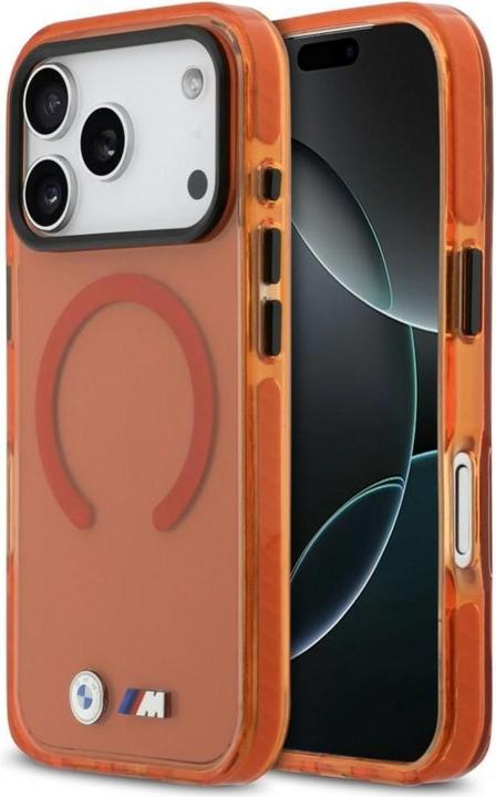 Image du produit BMW Etui M IML Shockproof Metal Logos MagSafe do iPhone 17 Pro promarańczowy (Apple iPhone 17 Pro)