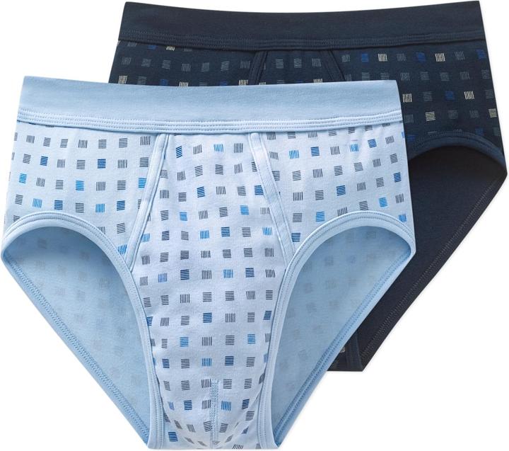 Schiesser 2er Pack Cotton Essentials Feinripp Sportslip / Unterhose
