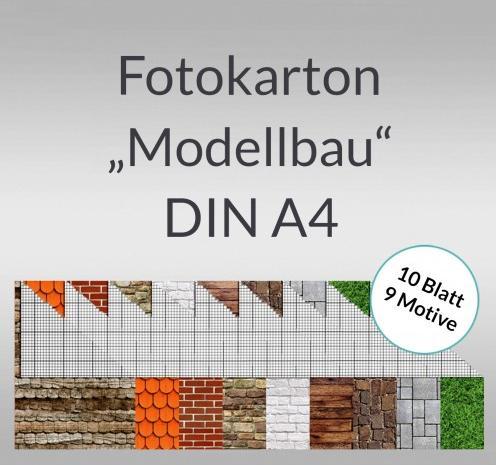 Actual product image Ursus Motif photo cardboard assortment "Model making", A4 (300 g/m², 1x)