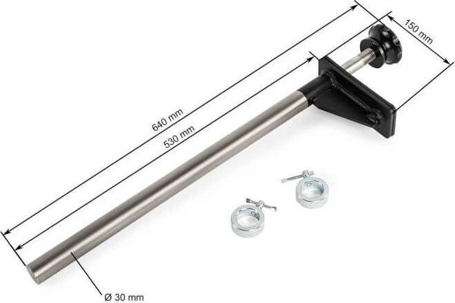 Actual product image ATX Rack mount bar - universal mount for rigs & racks