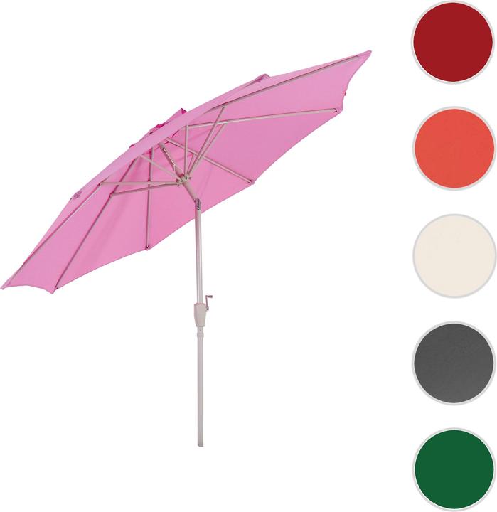 Produktbild Swisshandel24 Sonnenschirm, Gartenschirm, Ø 2,7m neigbar Polyester/Alu 5kg - flieder (2.70 m)