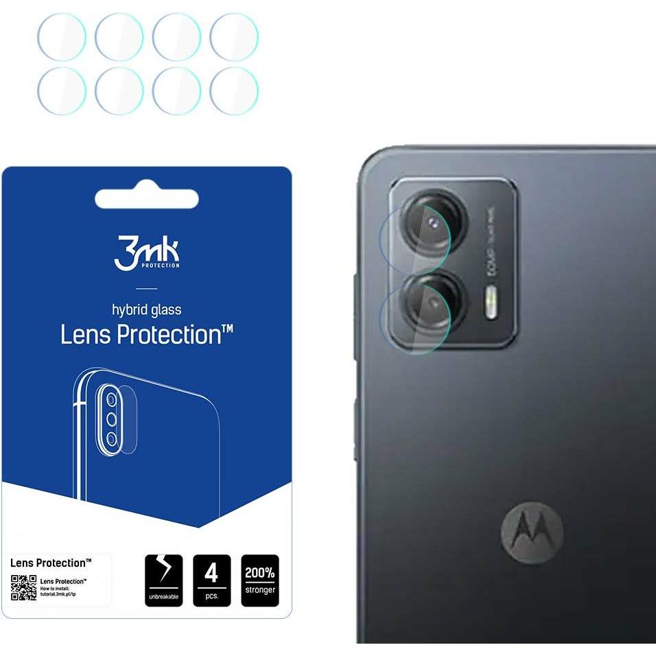 3MK Kamera-Schutzglas, Kameraglas (1 Stück, Motorola Moto G53), Smartphone Schutzfolie, Transparent