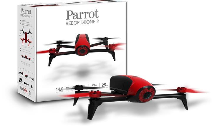 Produktbild Parrot Bebop Drone 2 Red Area 1 (25 min, 500 g, 14 Mpx)