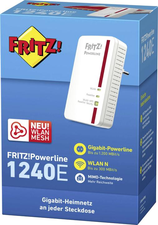 Immagine prodotto AVM FRITZ Powerline 1240E (1200 Mbit/s)