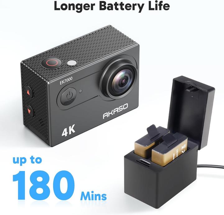 Image du produit Akaso Action Cam 4K30FPS mit Fernbedienung (WiFi)