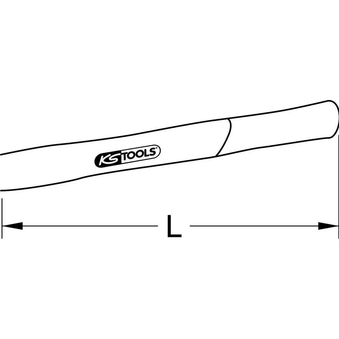 Thumbnail - KS Tools, Zubehör Schlagwerkzeug, Ersatzstiel Hickory