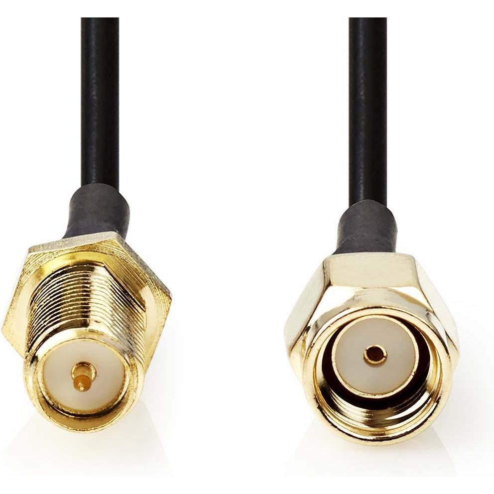 Thumbnail - Nedis Antennenkabel RP SMA-Stecker RP SMA-Buchse Vergoldet 50 Ohm Einzeln geschirmt 3.00 (Antennenkabel), Antennenkabel