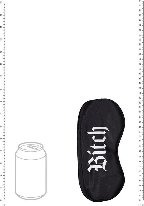 Produktbild Ouch! Bitch - Printed Satin Mask - Black