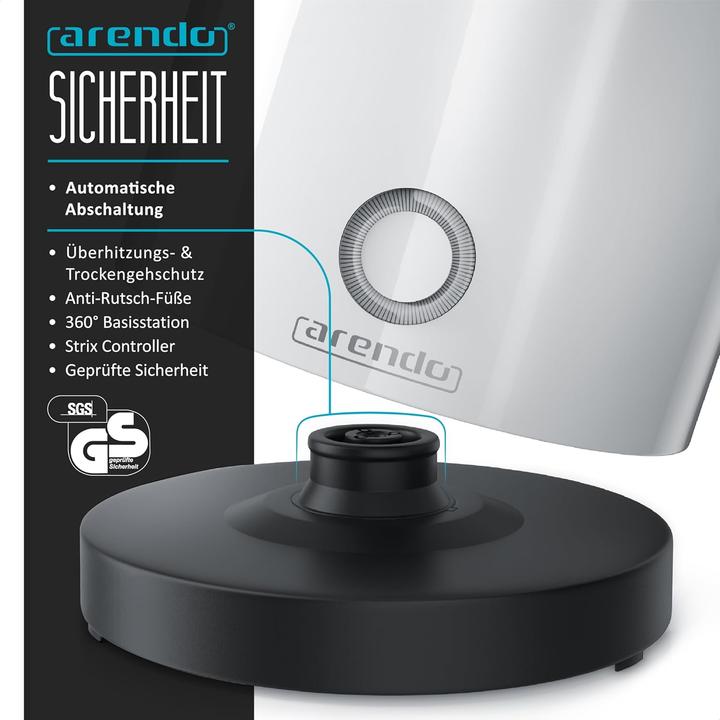Produktbild Arendo Wasserkocher mit Temperatureinstellung & Warmhaltefunktion (0.50 l)