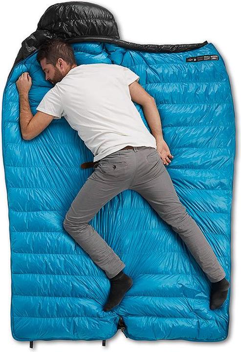 Actual product image Naturehike CW400 Square Down Sleeping Bag CW400L/Black/650 Duck Down