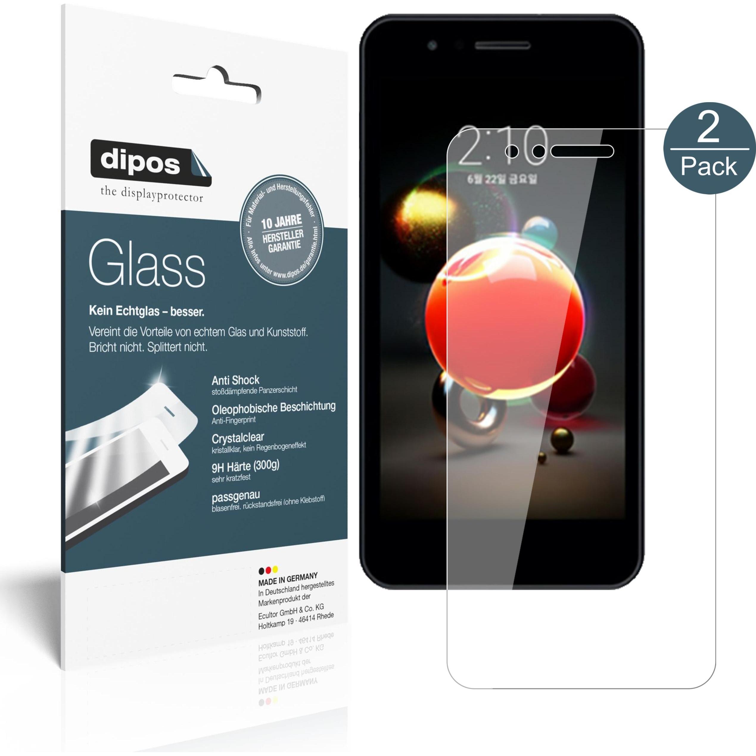 Dipos Displayschutz Anti-Shock (1 Stück, LG X2), Smartphone Schutzfolie, Transparent