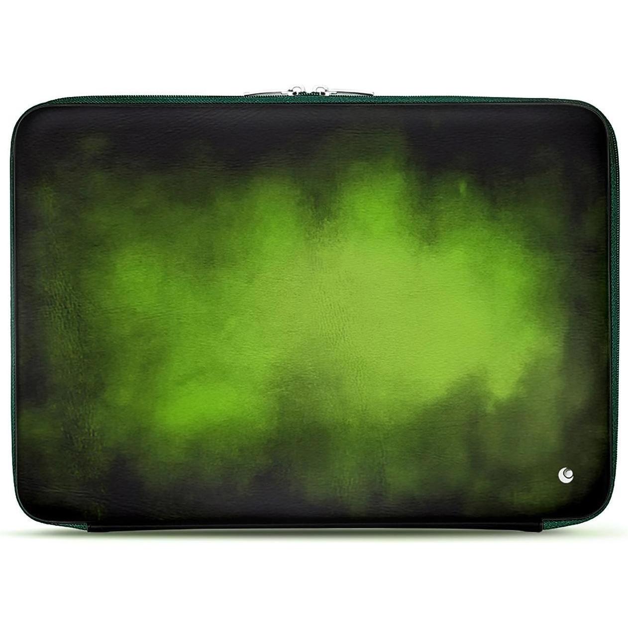 Noreve Lederhülle, Notebooktasche, Grün