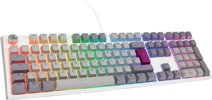 Ducky One 3 Mist Grey Gaming Tastatur, RGB LED - MX-Ergo-Clear (US, Kabelgebunden)