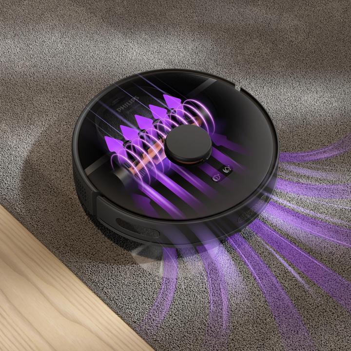 Actual product image Philips HomeRun 3000 Series Aqua XU3100/01 - Robotstofzuiger - Met dweilfunctie (4000 Pa, Wiping cloth)