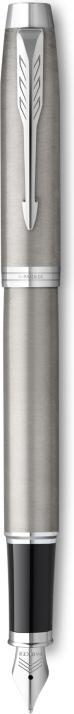 Actual product image Parker Fountain pen IM Brushed Metal C.C. M (Stainless steel, Black, 1 x)