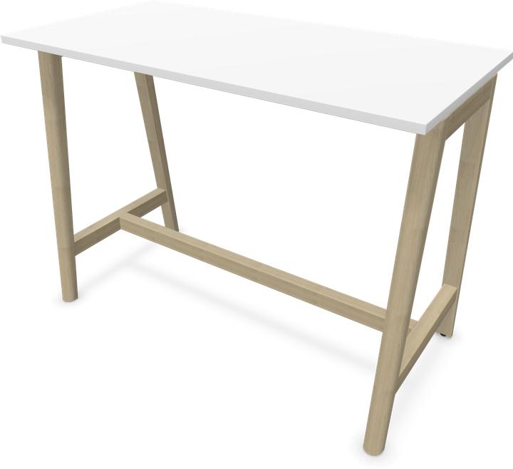 Ash natural light grey stained, White