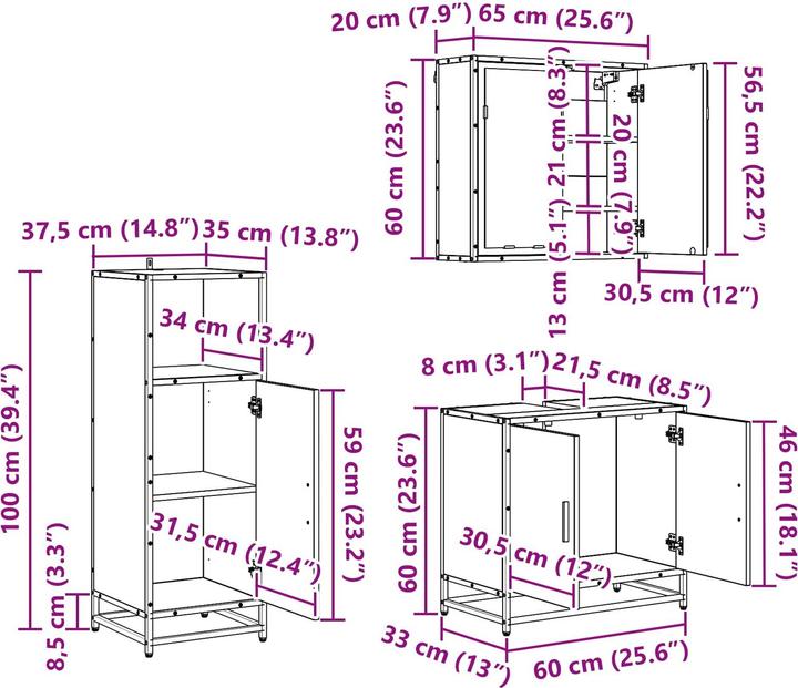 Produktbild vidaXL Badezimmer Sets