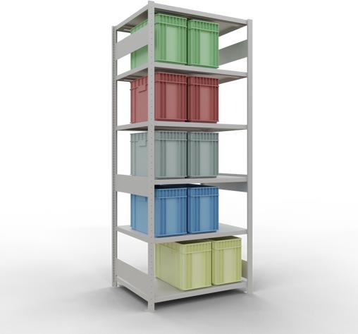 Produktbild Schulte Lagertechnik Stecksystem Grundregal MULTIplus330 mit Längenriegel