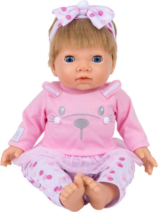 Tiny Treasures Pink Bunny Baby Blond Hair (30542)