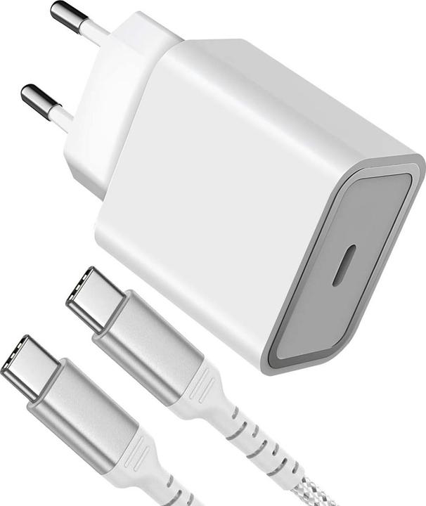 Actual product image Bigben Connected FPCS 1 USB C 25W+CBL C/C 1.2mRecyclWHITE (25 W, 1 portion)