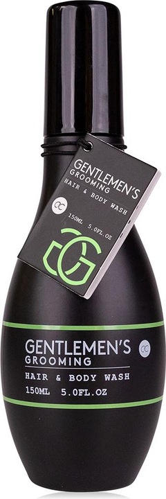 Actual product image Accentra Hair- & Bodywash GENTLEMEN'S GROOMING in cone-shaped bottle, 150ml, fragrance: Cool Mint & Lime (150 ml)