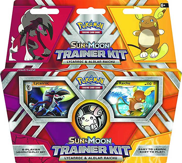 Produktbild Pokémon Sun & Moon Trainer Kit Lycanroc & Alolan Raichu (Englisch, Elite / Top Trainer Box)
