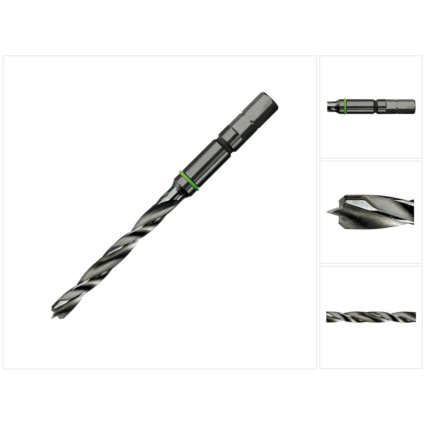 Thumbnail - Festool, Bohrereinsatz, Holzspiralbohrer D 6 CE/W (6 Millimeter)